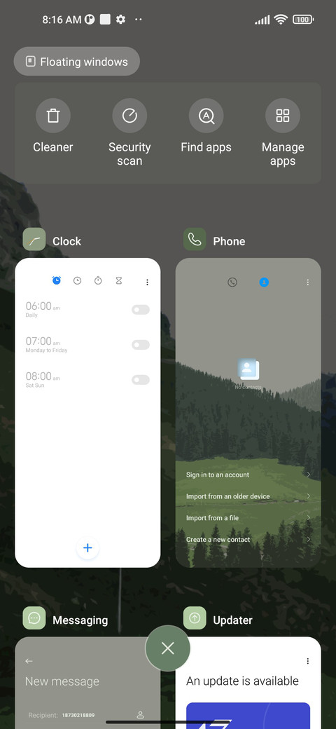 Green mountains screenshot