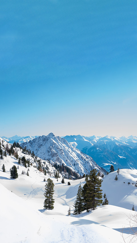 Overlooking the snow-capped mountains screenshot