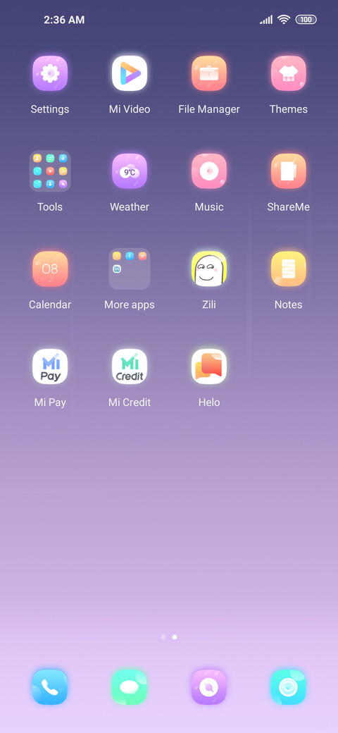 Simple light screenshot