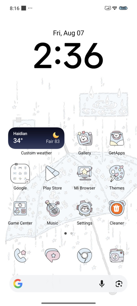 Rainy day screenshot