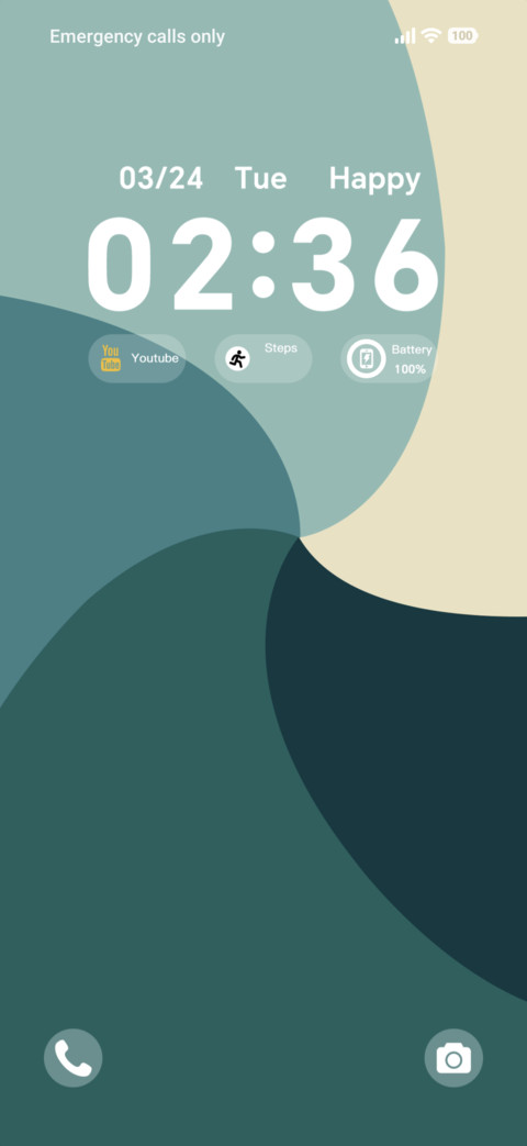 Teal Cream Curve screenshot