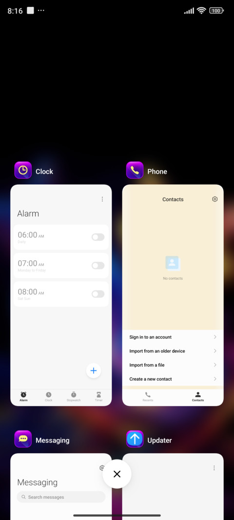 neon flower screenshot