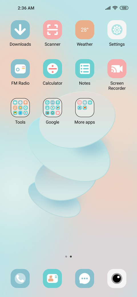 Geometric circle screenshot