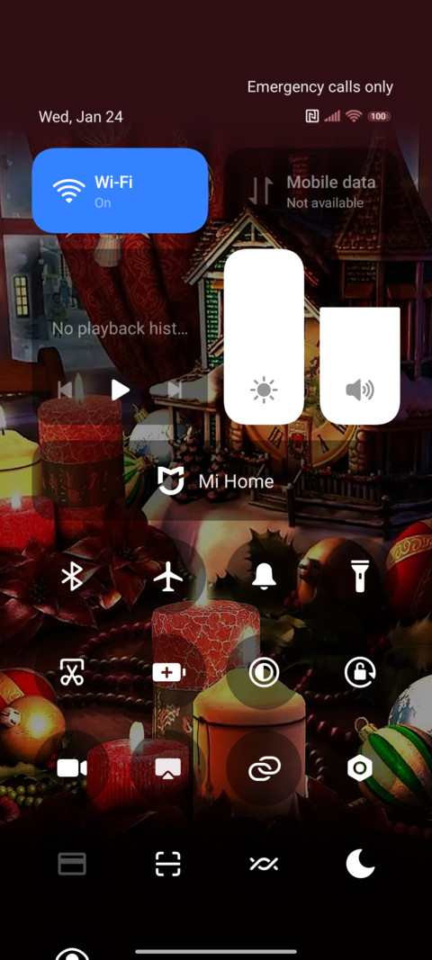 Christmas candle screenshot