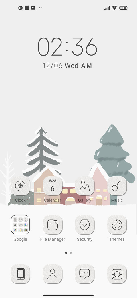 Red House Snowfall screenshot