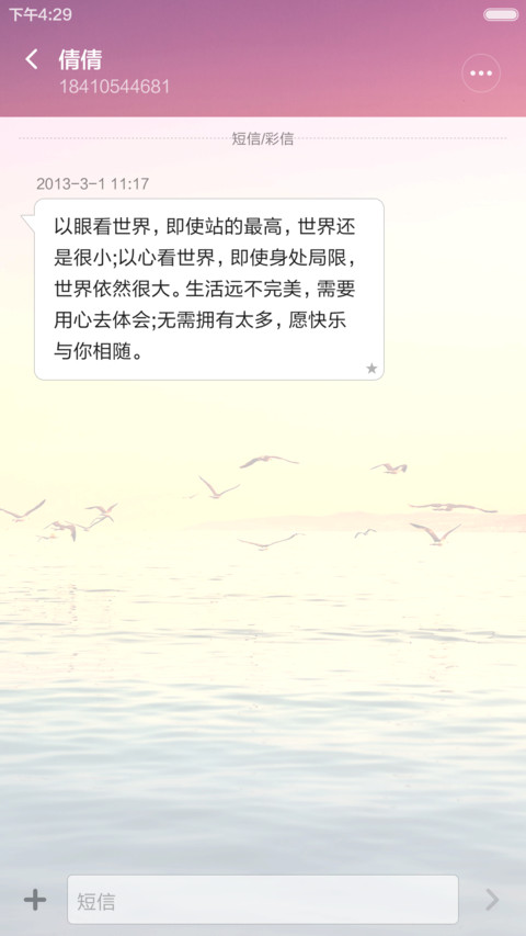 晚霞海面 海鸥齐飞 右滑解锁 screenshot