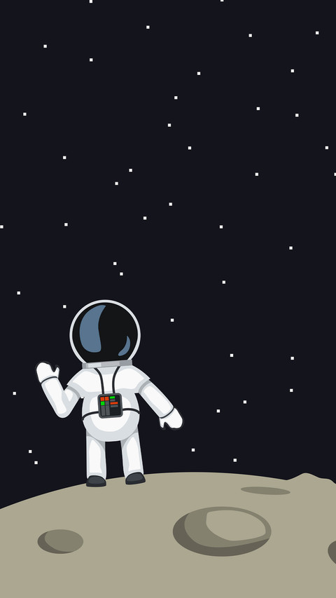 太空人插画-拍信图库 screenshot