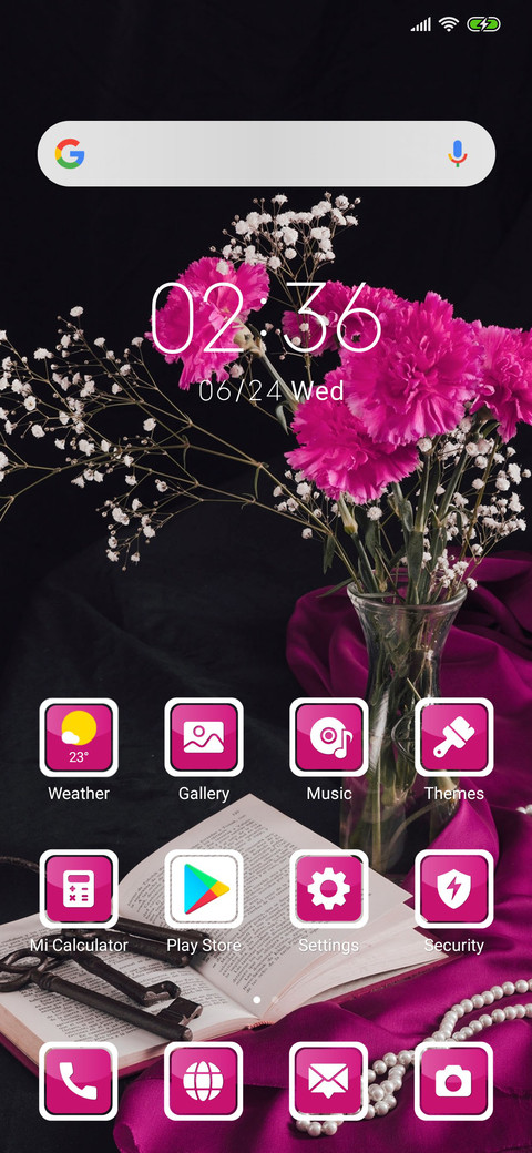 Book and flowers_3MDS screenshot