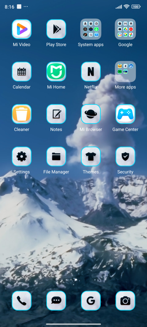 volcano snow screenshot