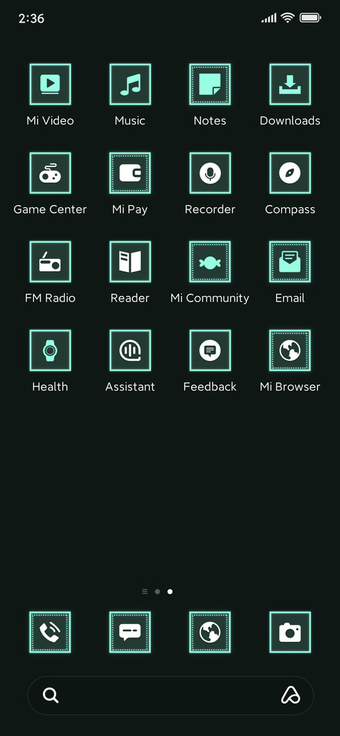 technology style screenshot