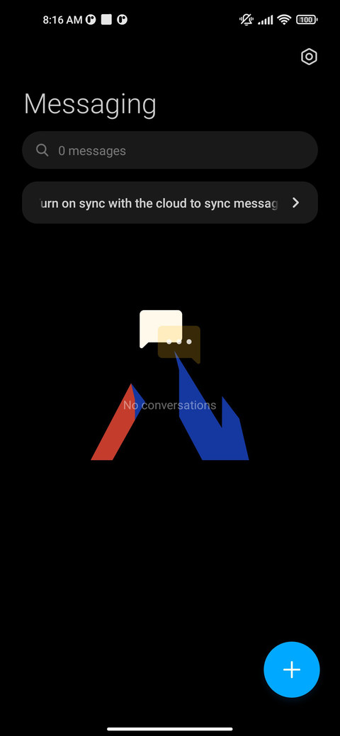 Minimalist black screenshot