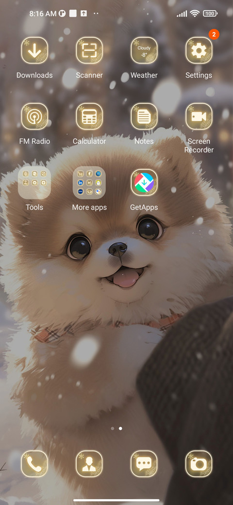 Smiling puppy screenshot