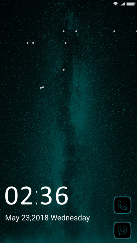 Black Teal UI screenshot