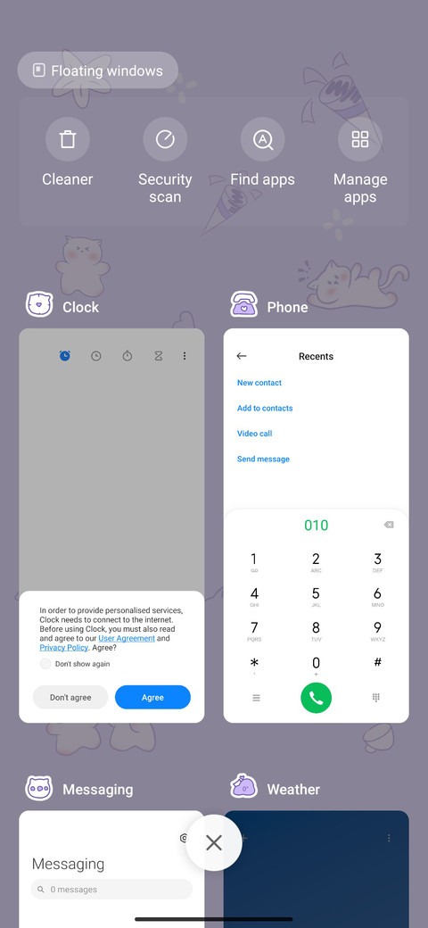 Tiled Purple Cute screenshot
