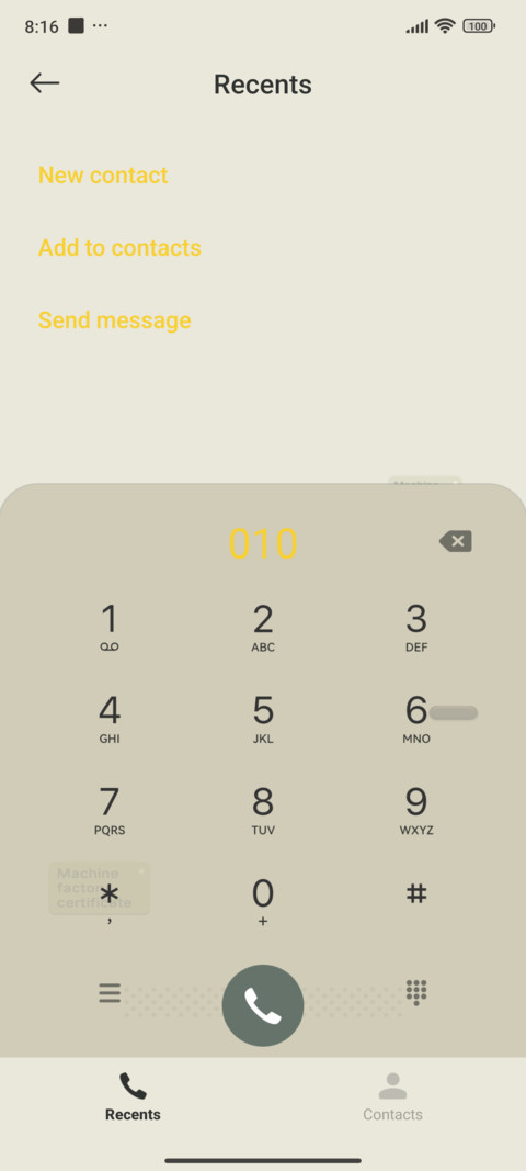 Music player screenshot