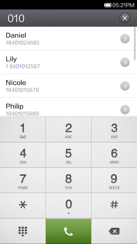 Smartisan screenshot