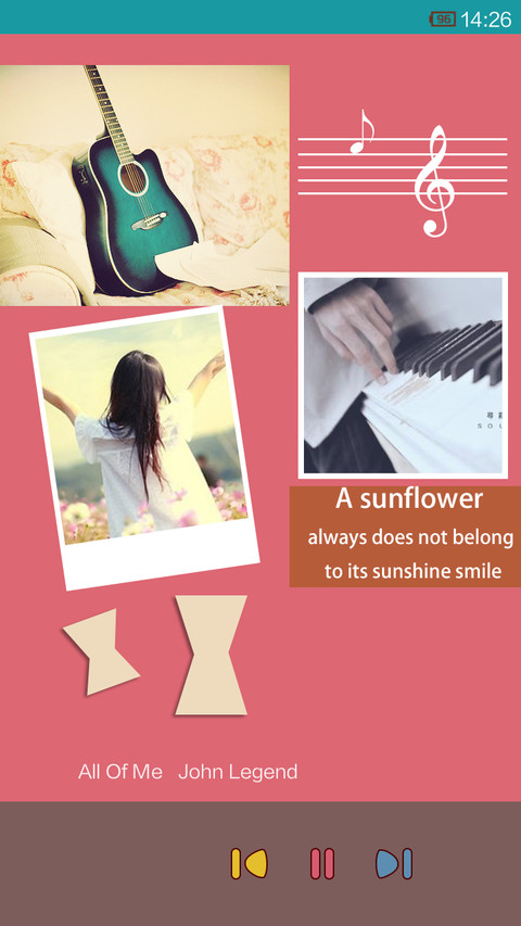 逆光下的流年（自定义APP+音乐界面+图标全覆盖  ) screenshot