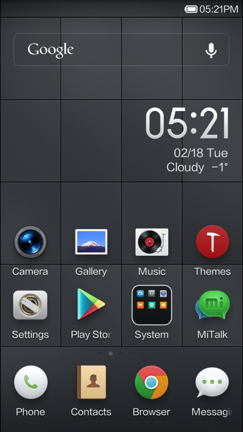 Smartisan screenshot