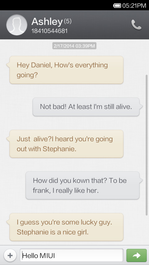 Smartisan screenshot