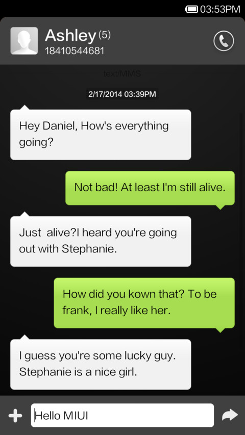 Line screenshot