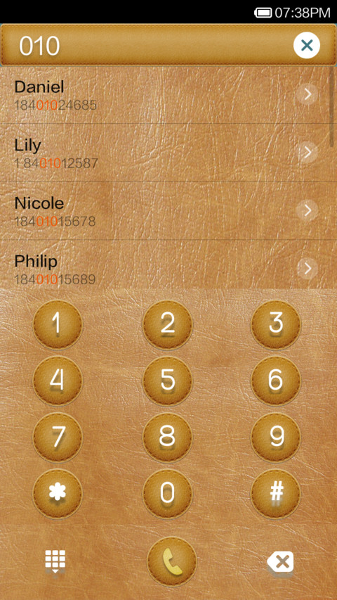 Premium leather screenshot